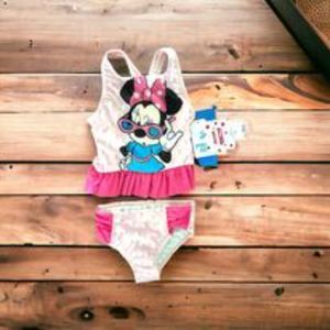 Disney Junior Minnie Mouse 2 pc. Swim Suit Size 4T
